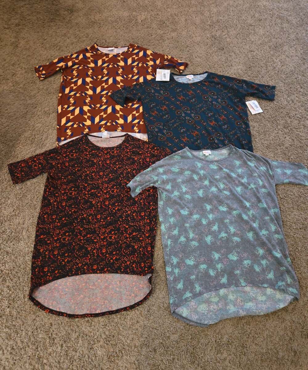** Lot of 4 lularoe Irma size xxs xx small